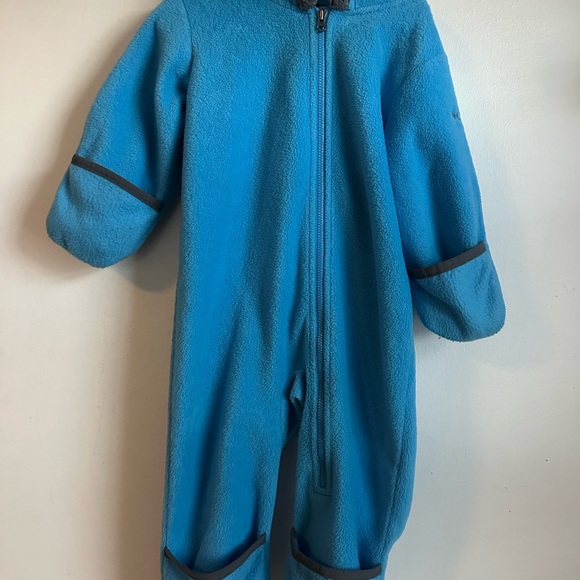 Columbia Blue Kids Fleece Footie - Picture 1 of 4